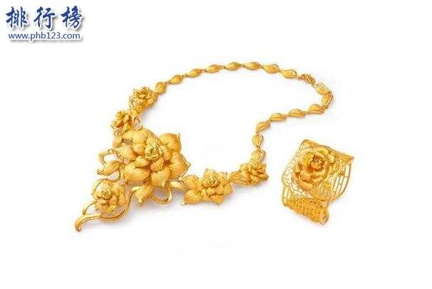 黄金璀璨，揭秘金饰品牌排行榜十大