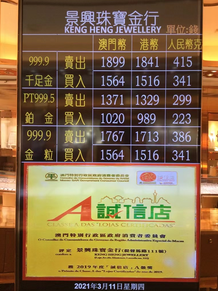 澳门金价今日价格，市场动态与投资考量