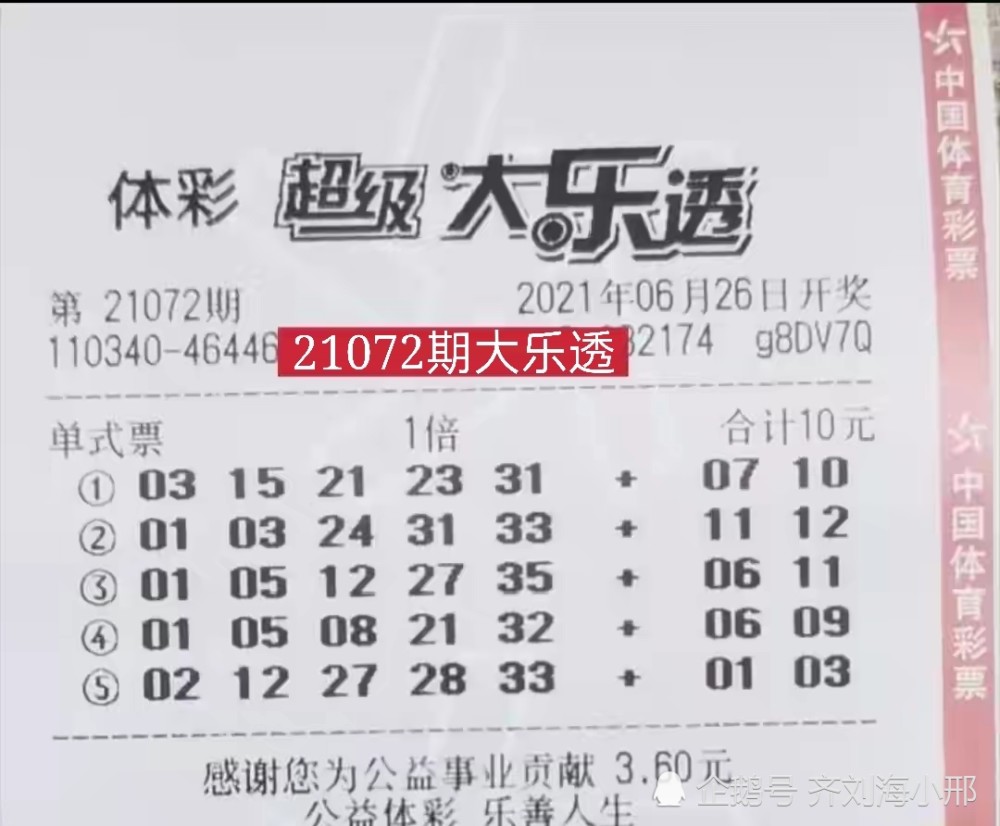 21072期大乐透开奖结果揭晓，幸运数字背后的期待与惊喜