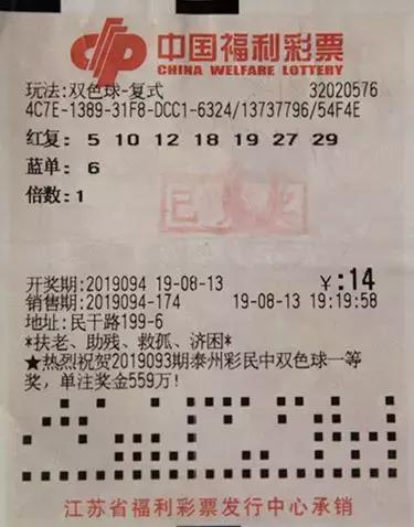 2019094期双色球开奖号码揭秘，幸运数字的奇妙组合