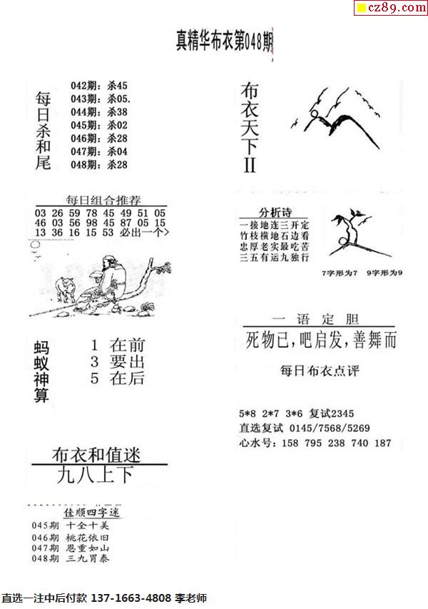 3D字谜图谜总汇，布衣天下，今日揭秘